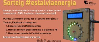 Flyer del concurs #estalviaenergia