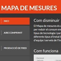 Mapa de mesures per a l'estalvi i l'eficiència energètica + Comparteix Mapa de mesures per a l'estalvi i l'eficiència energètica